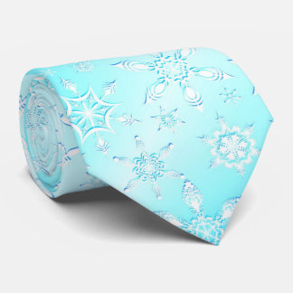 Gravata Padrão Crystal Snowflakes