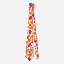 Gravata Padrão das folhas do outono 02 Não BG
