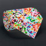 Gravata Padrão de Abstrato de Confetti Colorida<br><div class="desc">Legal e colorido abstrato confetti como padrão.</div>