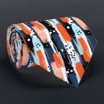 Gravata Padrão de Abstrato de Traços de Laranja Azul<br><div class="desc">Adicione uma vibrante cor ao seu guarda-roupa com o Abstrato de Pincéis Azuis Laranja. Esse design ousado e artístico combina tons azuis e laranja em um padrão cambaleante, fazer-o o acessório perfeito para um casamento, evento comercial ou até mesmo um dia de trabalho criativo. Quer você esteja querendo se destacar...</div>