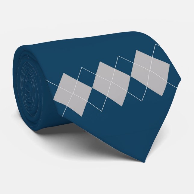 Gravata padrão de argtilo azul (Rolled)