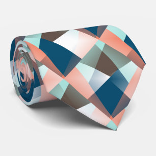 Gravata Padrão de Arte Mágica Geométrica do Hip Abstrato m