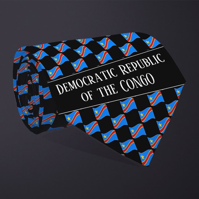 Gravata Padrão de Bandeira da República Democrática do Con (Criador carregado)