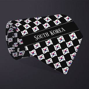 Gravata Padrão de bandeira ondulada da Coreia do Sul