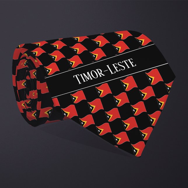 Gravata Padrão de bandeira ondulada de Timor-Leste  (Criador carregado)