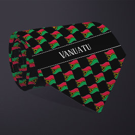Gravata Padrão de Bandeira Ondulada de Vanuatu 