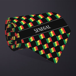 Gravata Padrão de Bandeira Ondulada do Senegal