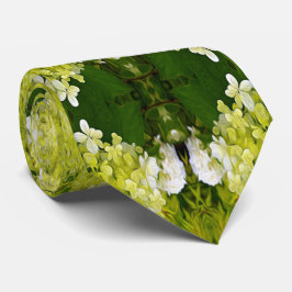 Gravata Padrão de Blooms de Abstrato Verde Chartreuse