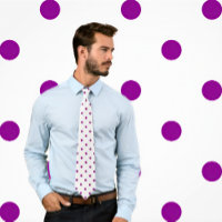 Padrão de Bolinhas Roxo Clássico no Torneio Branco