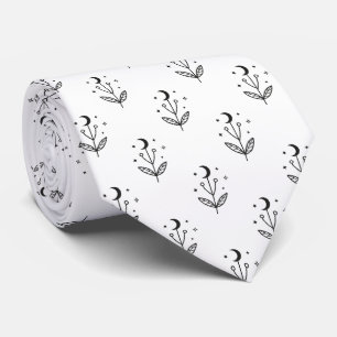 Gravata Padrão de Borboleta Mariposa Preto e Branco