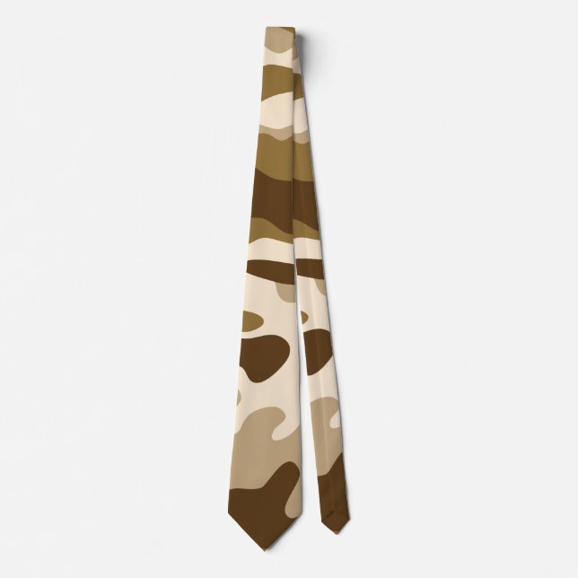 Gravata Padrão de camuflagem bege (Frente)