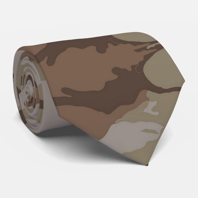 Gravata Padrão de Camuflagem do Deserto Militar (Rolled)