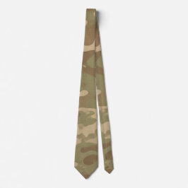 Gravata Padrão de Camuflagem Militar do Deserto