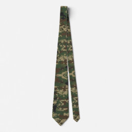 Gravata Padrão de Camuflagem Militar Pixel