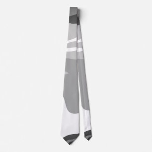 Gravata Padrão de Camuflagem Militar Urbana Cinza