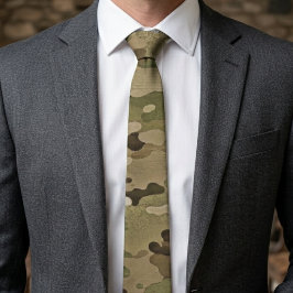 Gravata Padrão de Camuflagem Tático Deserto Recon