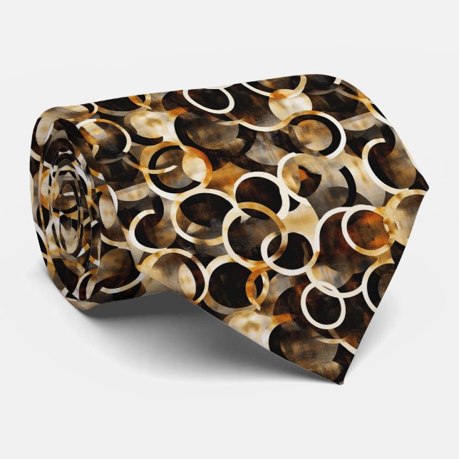 Gravata Padrão de casca de tartaruga fofa (Rolled)