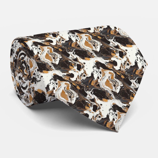 Gravata Padrão de casca de tartaruga fofa  (Rolled)