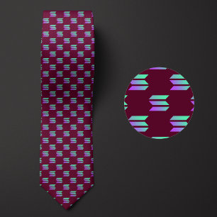 Gravata Padrão de criptomoeda do logotipo Solana