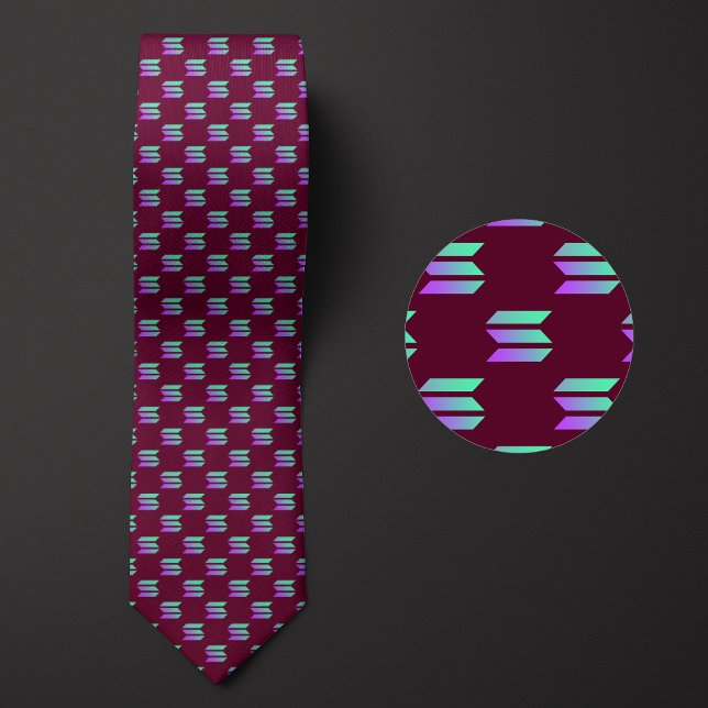 Gravata Padrão de criptomoeda do logotipo Solana (Criador carregado)