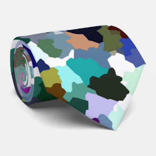 Gravata Padrão de cristal de Abstrato multicores