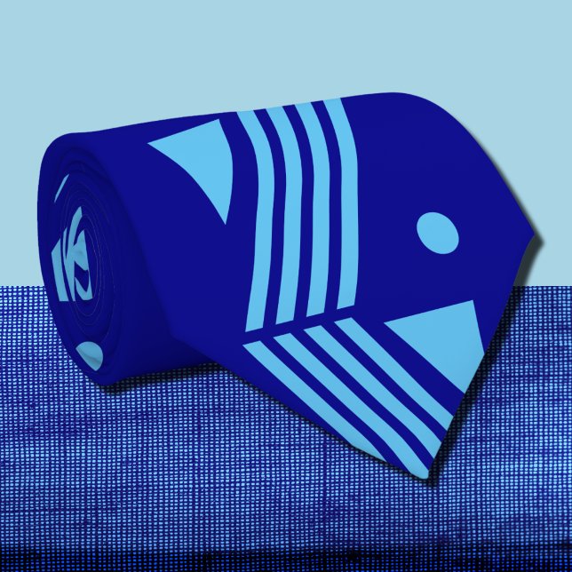 Gravata padrão de deco de arte - em azul escuro (Criador carregado)