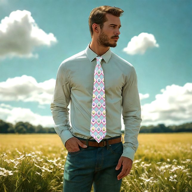 Gravata Padrão de Diamante de Ovo de Páscoa (Criador carregado)