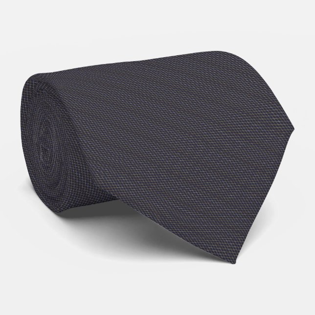 Gravata Padrão de Diamante Dourado (Rolled)
