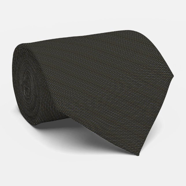 Gravata Padrão de Diamante Dourado (Rolled)