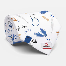 Gravata Padrão de Enfermeiro Médico Moderno