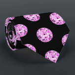 Gravata Padrão de Esfera de Disco Roxo Rosa Moderno Preto<br><div class="desc">Dança,  dança! Design de mirrorball de disco verde para cada rainha dançante. Padrão de ilustração da bola Disco,  decoração estética doméstica rosa,  produtos de festa e presentes.</div>