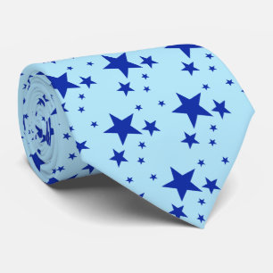 Gravata Padrão de Estrelas Azuis