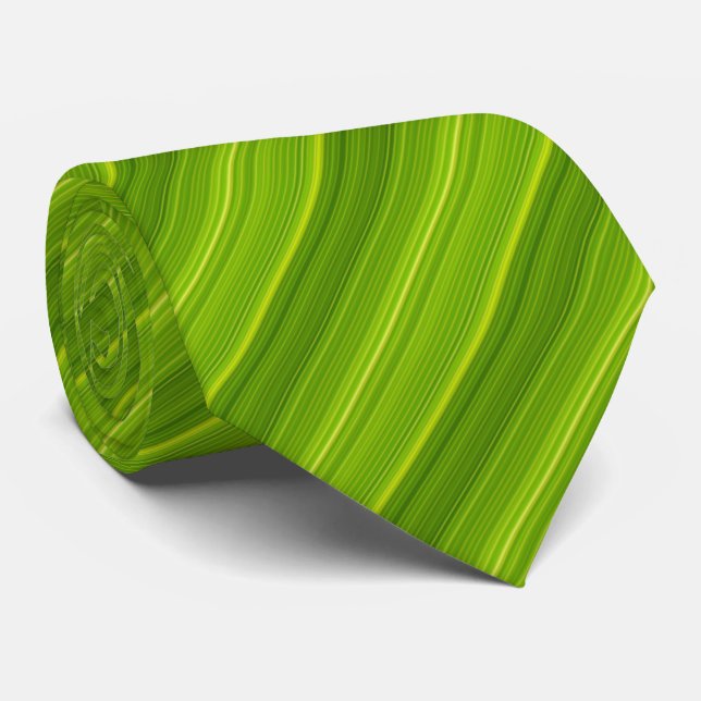 Gravata Padrão de Faixa Verde (Rolled)