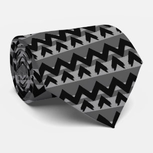 Gravata Padrão de Faixa Zigzag