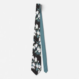 Gravata Padrão de Flor de Tulipas Elegante - Plano de Fund