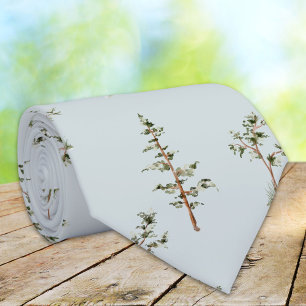 Gravata Padrão de Floresta de Árvores Verdes