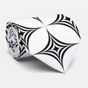 Gravata padrão de fundo geométrico em estrela