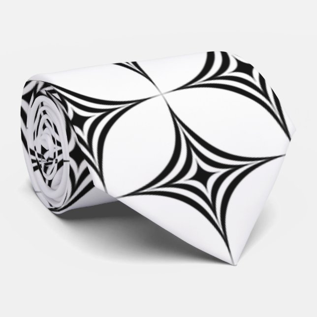 Gravata padrão de fundo geométrico em estrela (Rolled)