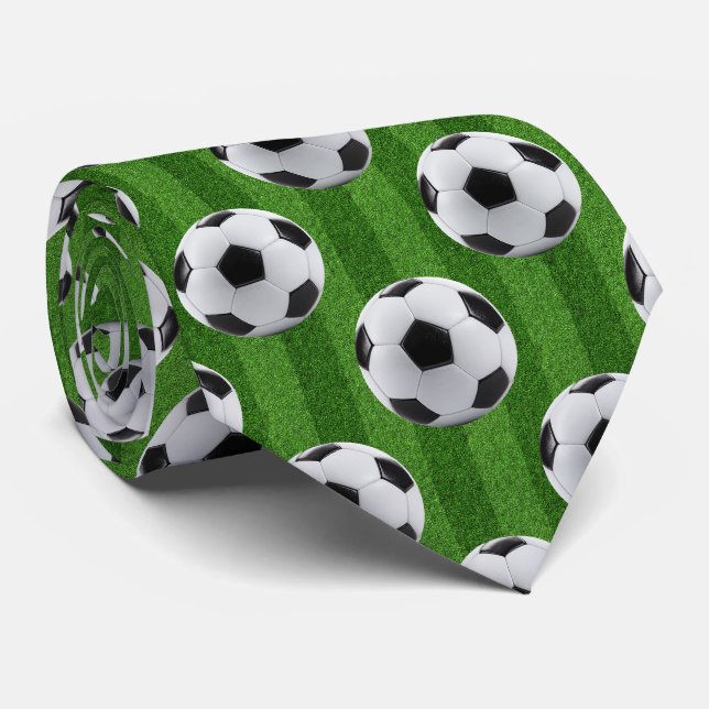 Gravata Padrão de Futebol Europeu Verde (Rolled)