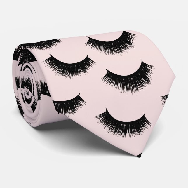 Gravata Padrão de Lashes Rosa Lashes das Extensões Eyelash (Rolled)