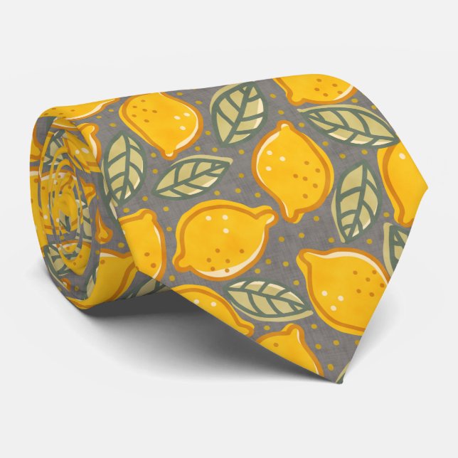 Gravata Padrão de Limão Cítrico (Rolled)