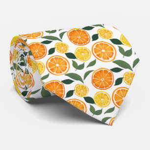 Gravata Padrão de limão e de citrinos de laranja