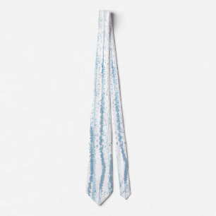 Gravata Padrão de linha de aquarela azul