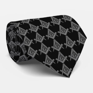 Gravata Padrão de maçonaria negra e maçonaria freemason