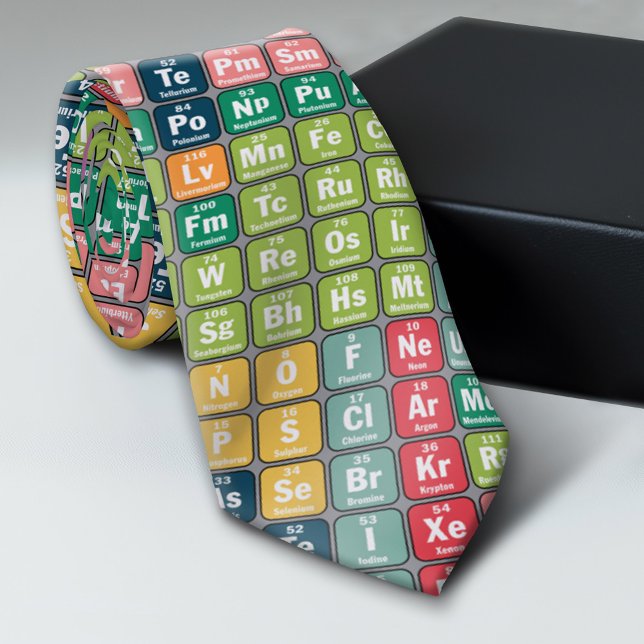 Gravata Padrão de Mesa periódica de elementos (Periodic Table Pattern Tie)