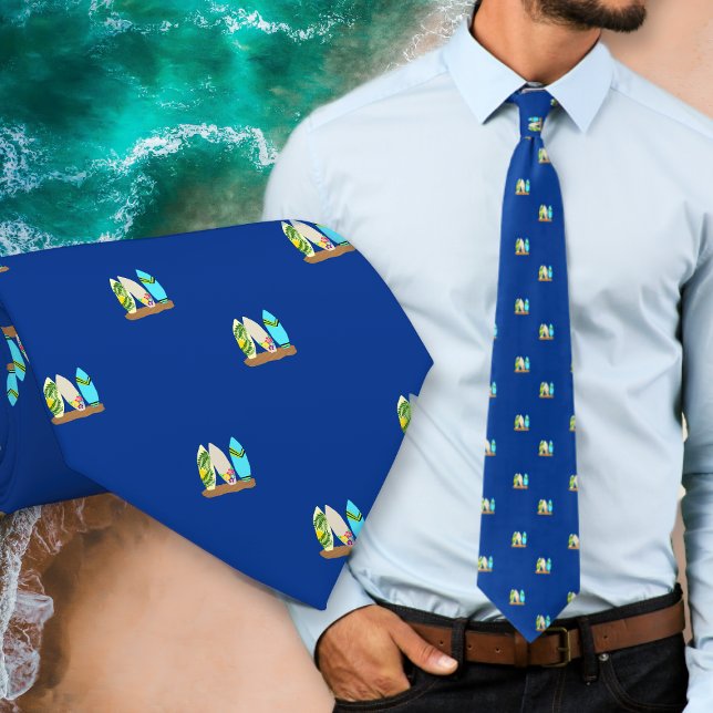 Gravata Padrão de Mini Pranchas de Surf (Criador carregado)