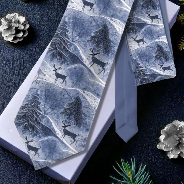 Gravata Padrão de Natal Azul nº 13 ID1009 (Criador carregado)