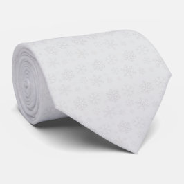 Gravata Padrão de Natal de Inverno Snowflake