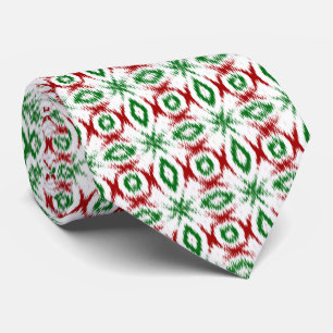 Gravata Padrão de Natal Ikat