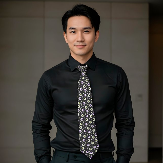 Gravata Padrão de Olhais Pensados no Halloween (Criador carregado)